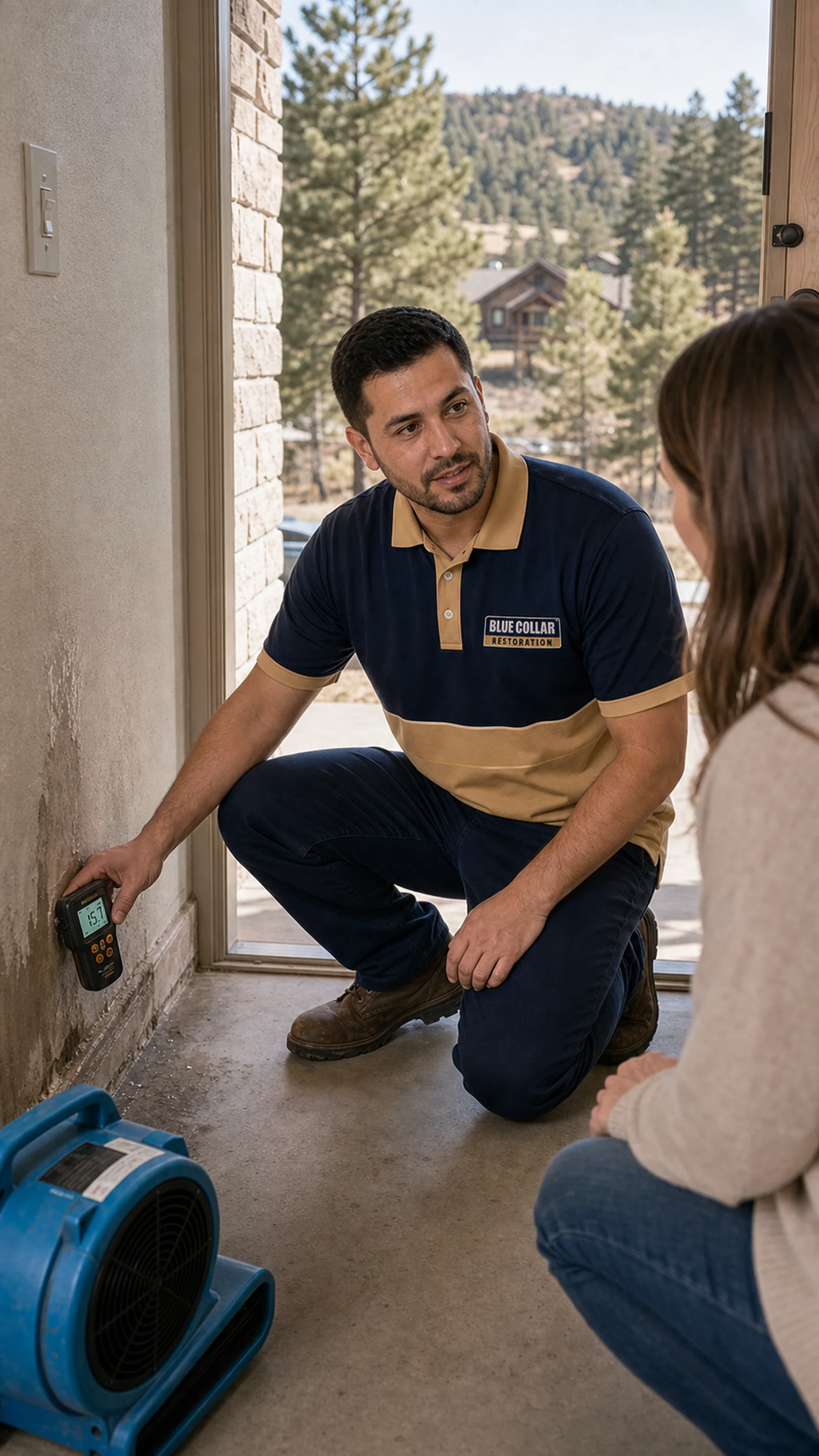 Blue Collar restoration service for Monument and Palmer Lake CO homes.